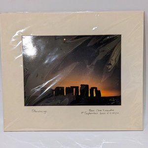 Vintage 2003 Signed Dated Stonehenge Photograph Mars Close Encounter Jim Burgess